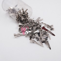 Clipsuri metalice pentru coafor CLP00EE de 4.5 cm, set 68 buc